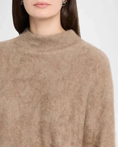 Autumn Cashmere Brushed Cashmere Funnel-Neck Sweater | Thumbnail 5