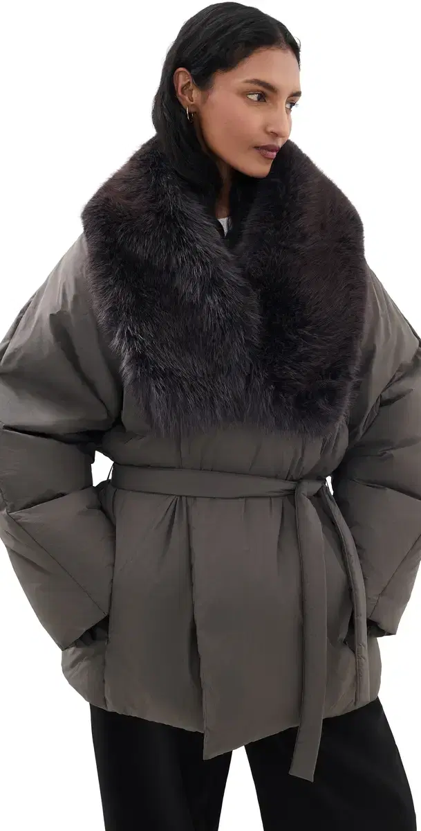 Source Unknown Egizio Puffer Down Jacket Charcoal XS/S