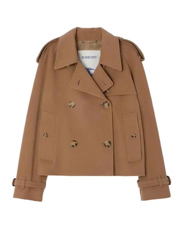 Burberry Mayfair Cropped Cashmere Trench Jacket