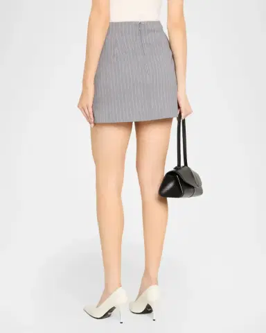 Aknvas Cherry Grey Pinstripe Skirt | Thumbnail 3 Aknvas Cherry Grey Pinstripe Skirt | Thumbnail 3