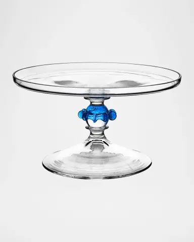 Juliska Nell Ruffle Petite Cake Dome & Stand, Chambray | Thumbnail 4