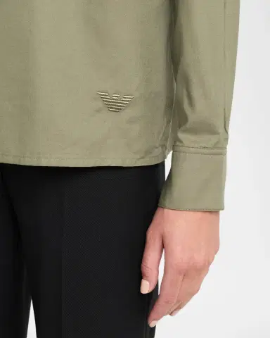 Emporio Armani Button-Front Scarf Shirt | Thumbnail 5 Emporio Armani Button-Front Scarf Shirt | Thumbnail 5