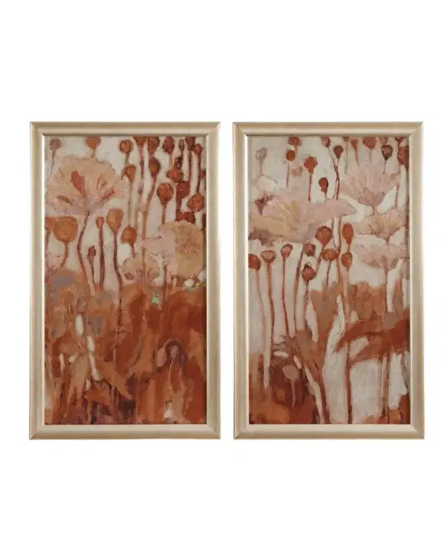 John-Richard Collection "Poppies No. 1-2" Framed Giclee Diptych by Mary Pratt