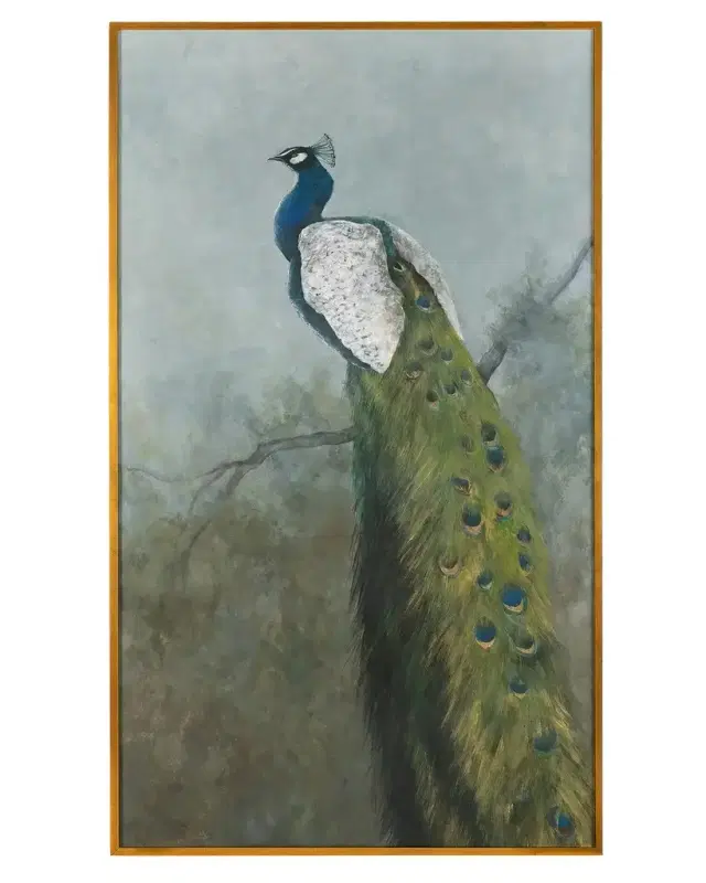 John-Richard Collection "Pavone, Small" Framed Giclee by Debra Ferrari