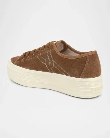 Veronica Beard Truett Platform Suede Sneakers | Thumbnail 3