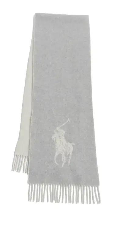 Polo Ralph Lauren Polo Player Wool Scarf Fawn Grey Heather One Size | Thumbnail 1