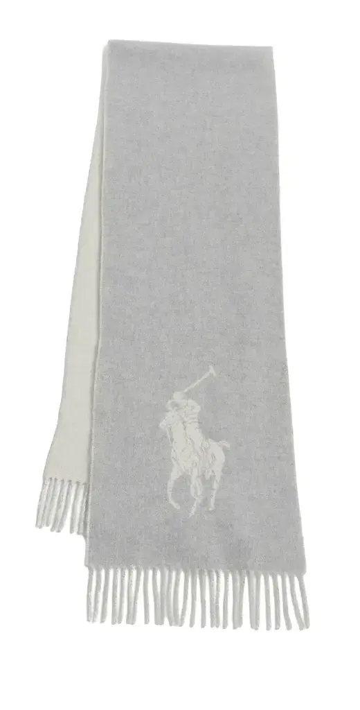 Polo Ralph Lauren Polo Player Wool Scarf Fawn Grey Heather One Size