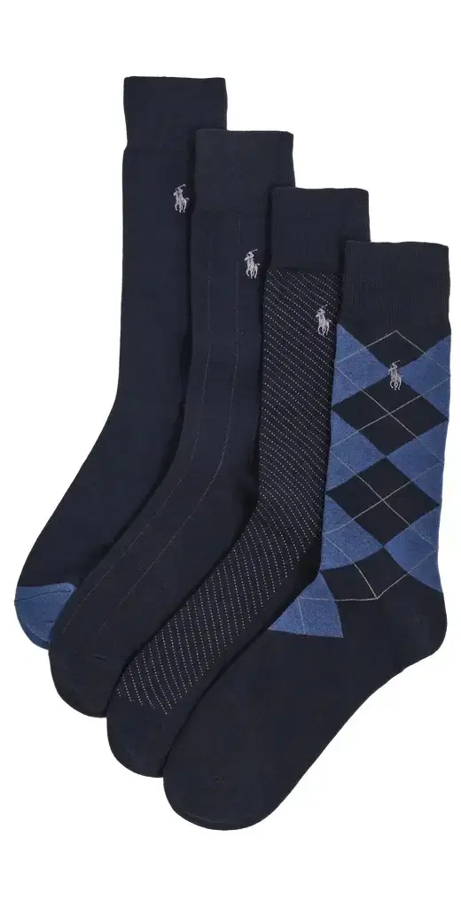 Polo Ralph Lauren Classic Multi Slack Sock 4 Pack Navy