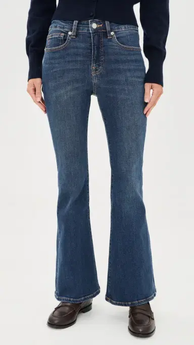 GOOD AMERICAN Good Petite Flare Jeans Blue4 | Thumbnail 2