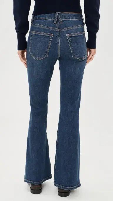 GOOD AMERICAN Good Petite Flare Jeans Blue4 | Thumbnail 3
