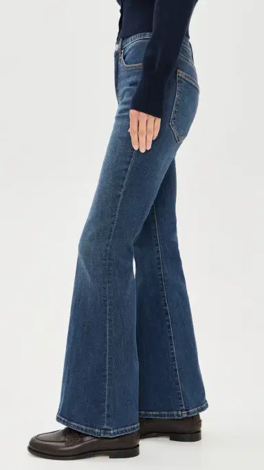 GOOD AMERICAN Good Petite Flare Jeans Blue4 | Thumbnail 4