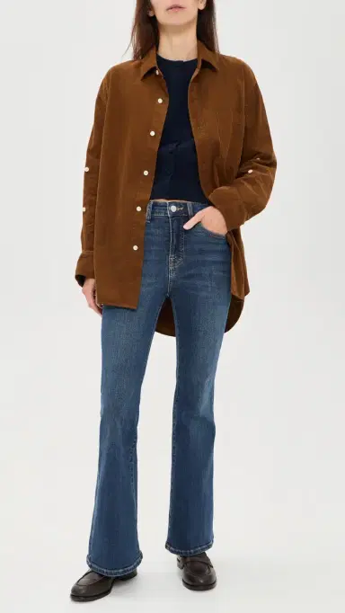 GOOD AMERICAN Good Petite Flare Jeans Blue4 | Thumbnail 5