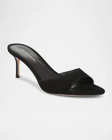 Veronica Beard 65mm Tia Suede Mule Sandals | Thumbnail 2
