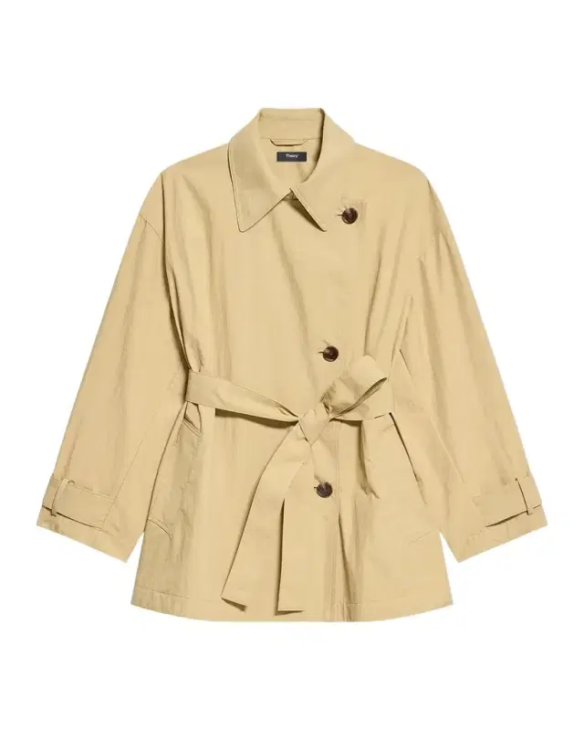 Cropped Double-Breasted Trench Coat Cropped Double-Breasted Trench Coat