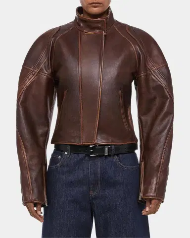 Helmut Lang Leather Saddle Jacket | Thumbnail 4