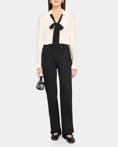 Frame Point Collar Silk Shirt | Thumbnail 2 Frame Point Collar Silk Shirt | Thumbnail 2