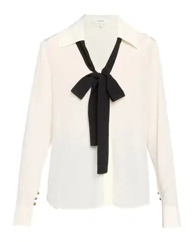 Frame Point Collar Silk Shirt | Thumbnail 1 Frame Point Collar Silk Shirt | Thumbnail 1