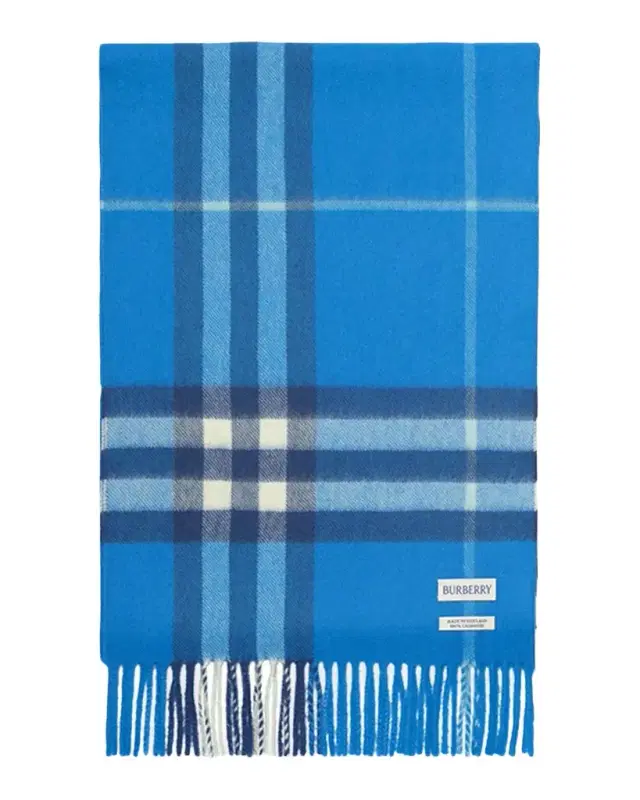 Burberry Men's Check Cashmere Scarf