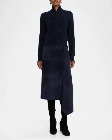 Co Wool-Cashmere Henley Sweater | Thumbnail 2 Co Wool-Cashmere Henley Sweater | Thumbnail 2