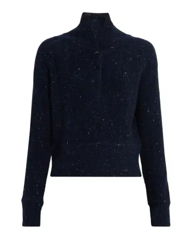 Co Wool-Cashmere Henley Sweater | Thumbnail 1 Co Wool-Cashmere Henley Sweater | Thumbnail 1