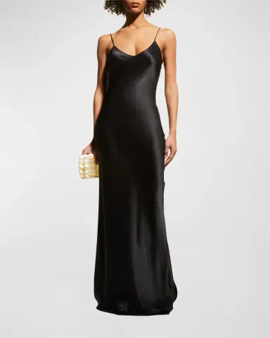 Nili Lotan Silk Satin Slip Gown | Thumbnail 2 Nili Lotan Silk Satin Slip Gown | Thumbnail 2