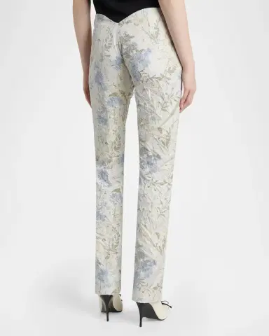 McQueen Bumster Floral Jacquard Trousers | Thumbnail 3 McQueen Bumster Floral Jacquard Trousers | Thumbnail 3