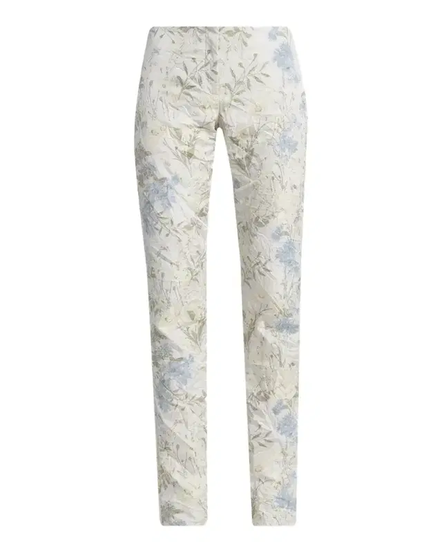 McQueen Bumster Floral Jacquard Trousers