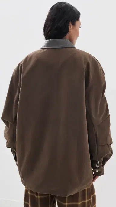 Source Unknown Baia Fleece Barn Jacket Brown M/L | Thumbnail 3