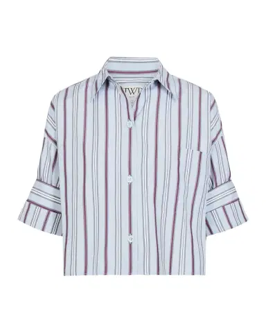 TWP Next Ex Cropped Cotton Poplin Shirt | Thumbnail 1 TWP Next Ex Cropped Cotton Poplin Shirt | Thumbnail 1