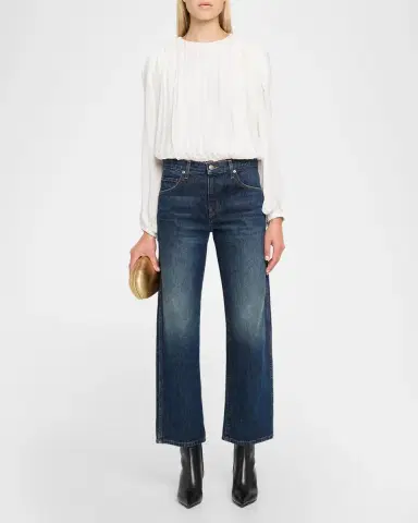 Simkhai Frida Pleated Blouse | Thumbnail 2