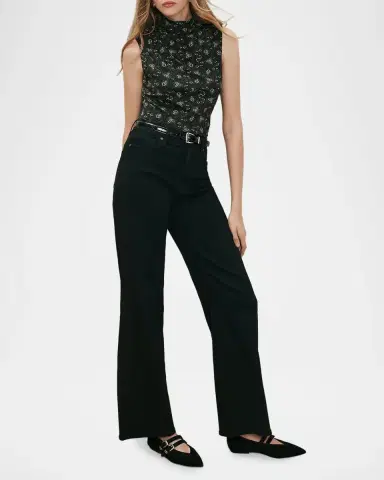 Veronica Beard Taylor Stretch Denim Wide-Leg Jeans | Thumbnail 2 Veronica Beard Taylor Stretch Denim Wide-Leg Jeans | Thumbnail 2