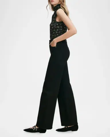 Veronica Beard Taylor Stretch Denim Wide-Leg Jeans | Thumbnail 5 Veronica Beard Taylor Stretch Denim Wide-Leg Jeans | Thumbnail 5
