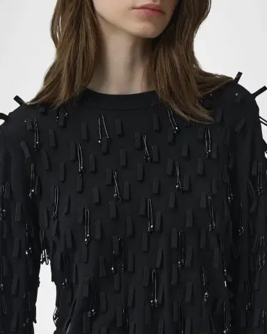 Simkhai Myra Embellished Crewneck Sweater | Thumbnail 5