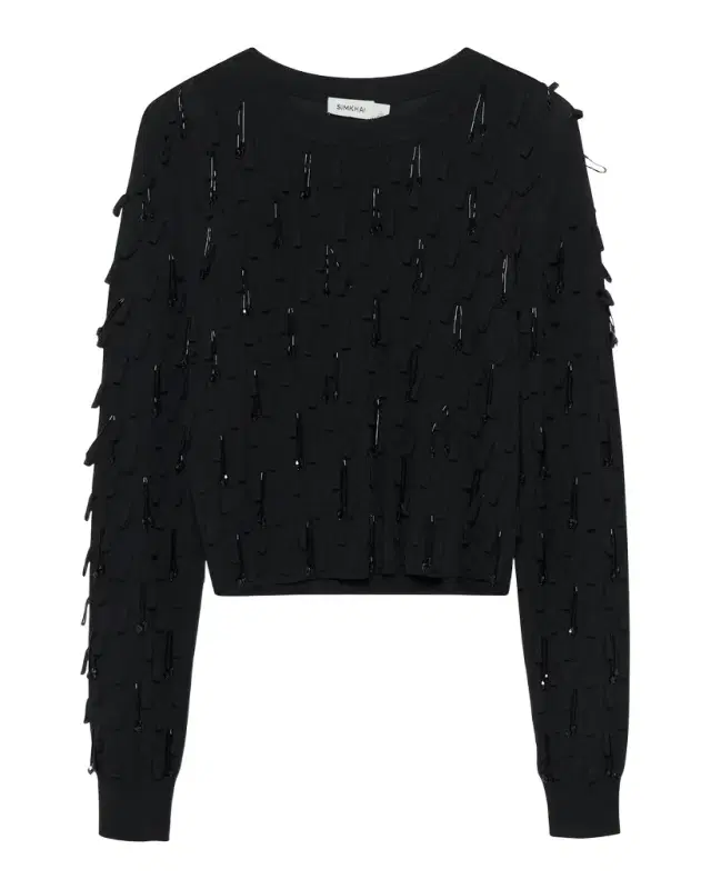 Simkhai Myra Embellished Crewneck Sweater