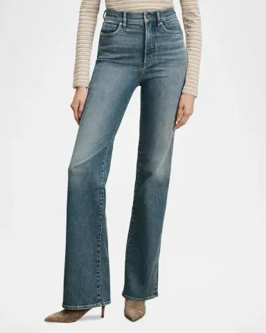Veronica Beard Crosbie High-Rise Bootcut Jeans | Thumbnail 4