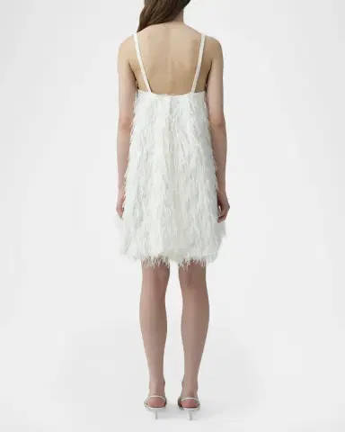 Simkhai Kalla Feather Mini Dress | Thumbnail 3