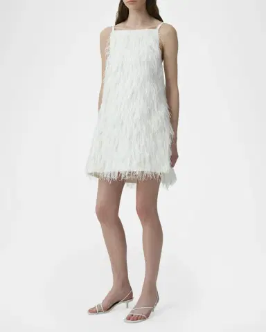Simkhai Kalla Feather Mini Dress | Thumbnail 4