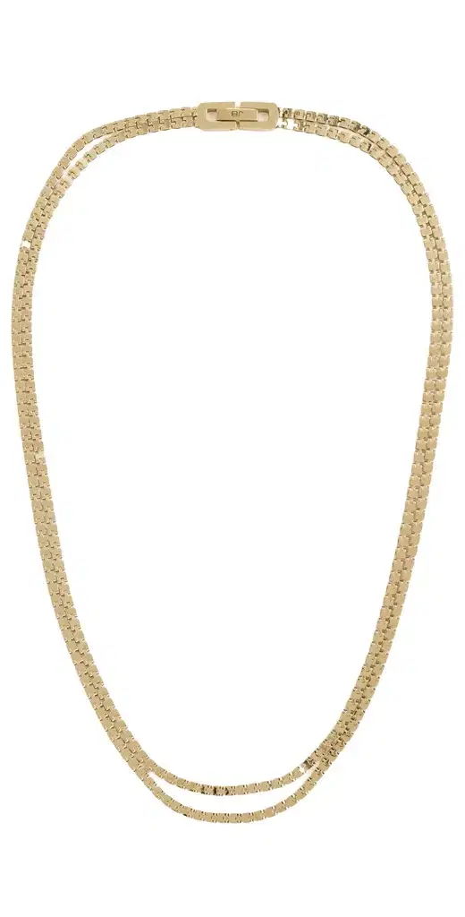Jenny Bird Double Amalfi Chain High Polish Gold One Size