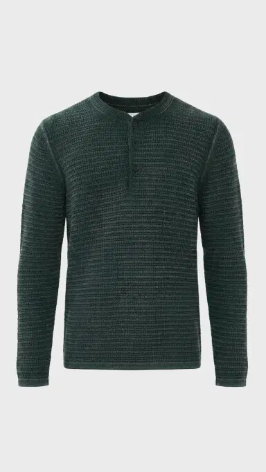 Billy Reid Garment-Dyed Links Henley | Thumbnail 2