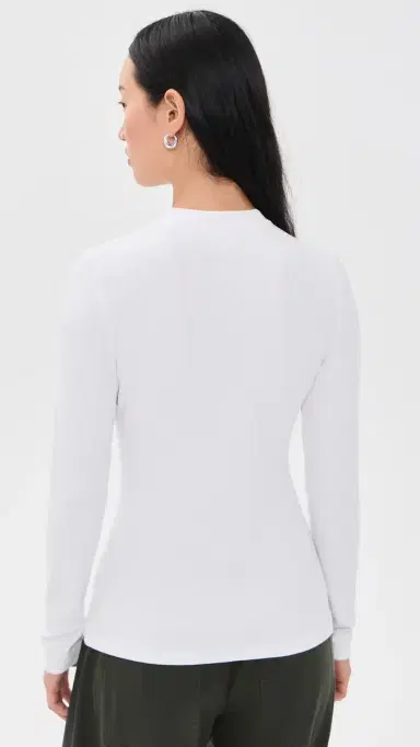 Aligne Daphne Ribbed Top White | Thumbnail 3