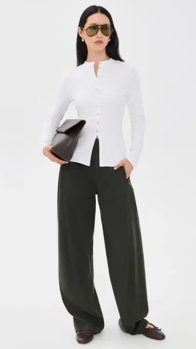 Aligne Daphne Ribbed Top White | Thumbnail 5