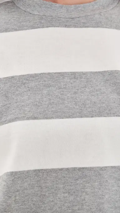 STRUT-THIS The Oxford Long Sleeve Sweatshirt Grey/White | Thumbnail 6