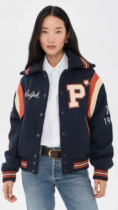 Polo Ralph Lauren Twill Bomber Jacket Hunter Navy | Thumbnail 2