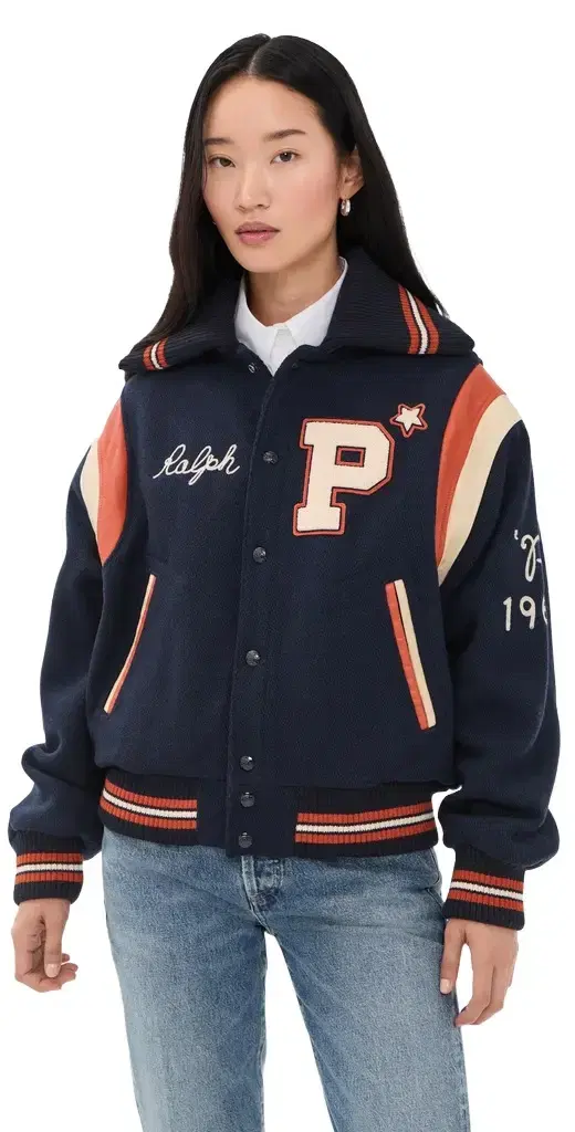 Polo Ralph Lauren Twill Bomber Jacket Hunter Navy