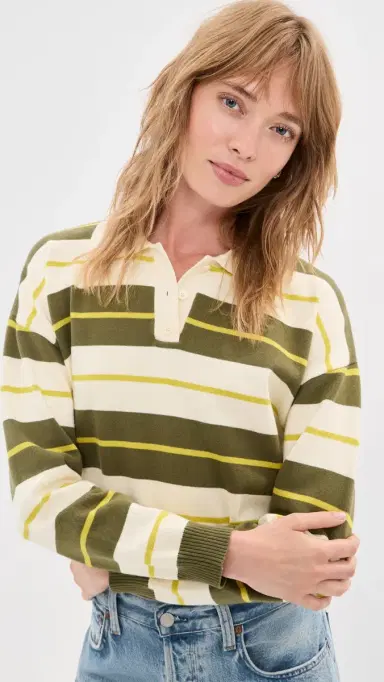 LE BOP Zadie Cropped Polo | Thumbnail 3 LE BOP Zadie Cropped Polo | Thumbnail 3