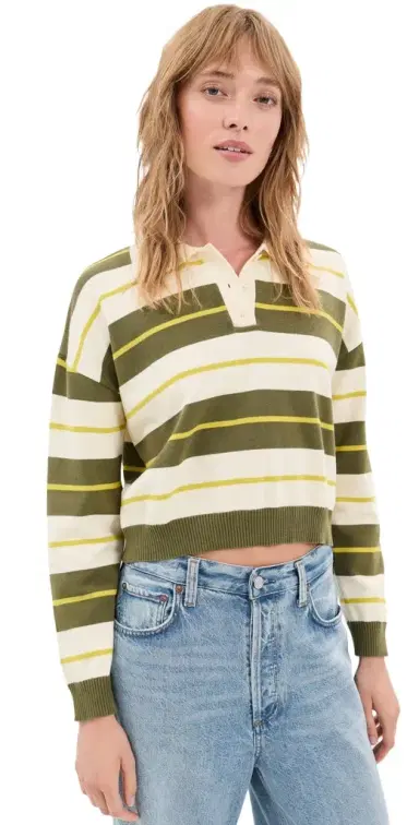 LE BOP Zadie Cropped Polo | Thumbnail 1 LE BOP Zadie Cropped Polo | Thumbnail 1