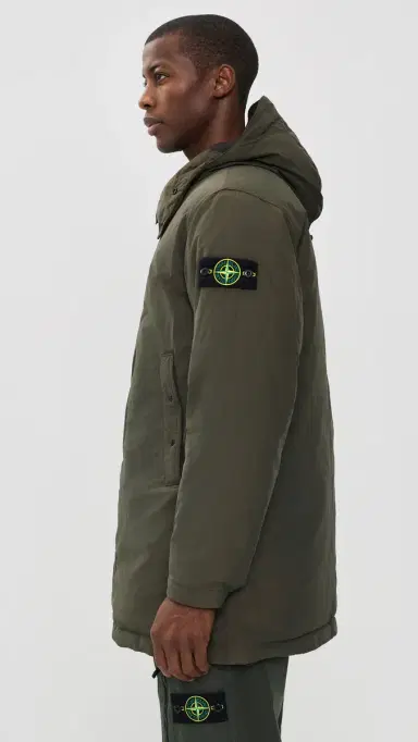 Stone Island ong Down Parka Coal Grey | Thumbnail 4