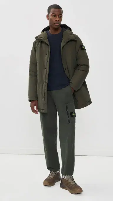 Stone Island ong Down Parka Coal Grey | Thumbnail 5