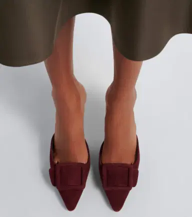 Manolo Blahnik Maysale 70 suede mules | Thumbnail 6 Manolo Blahnik Maysale 70 suede mules | Thumbnail 6