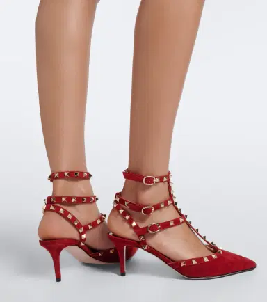 Valentino Garavani Rockstud suede pumps | Thumbnail 2